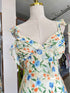 Summer Floral Print Slit Long Dresses